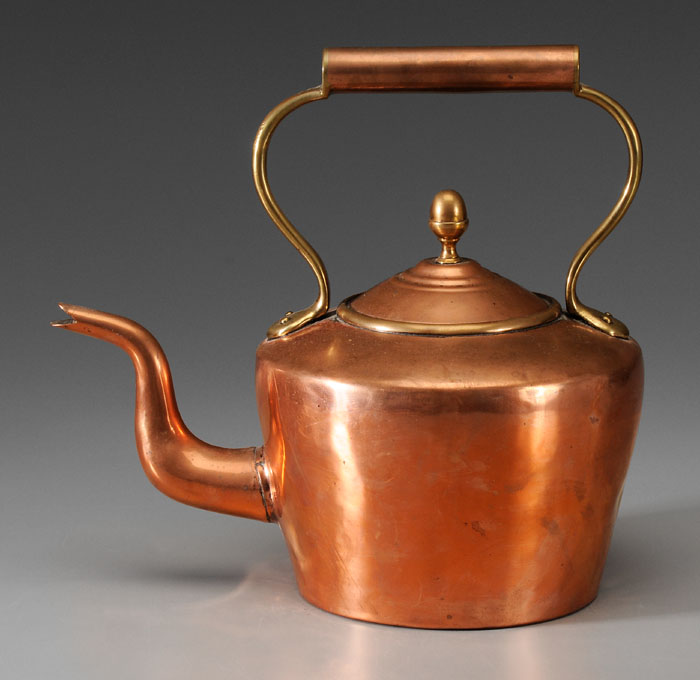Copper Teapot probably British,