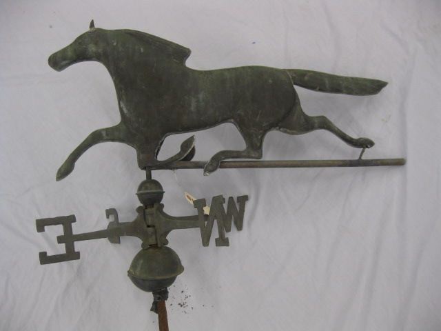 Copper Weathervane of a Horse