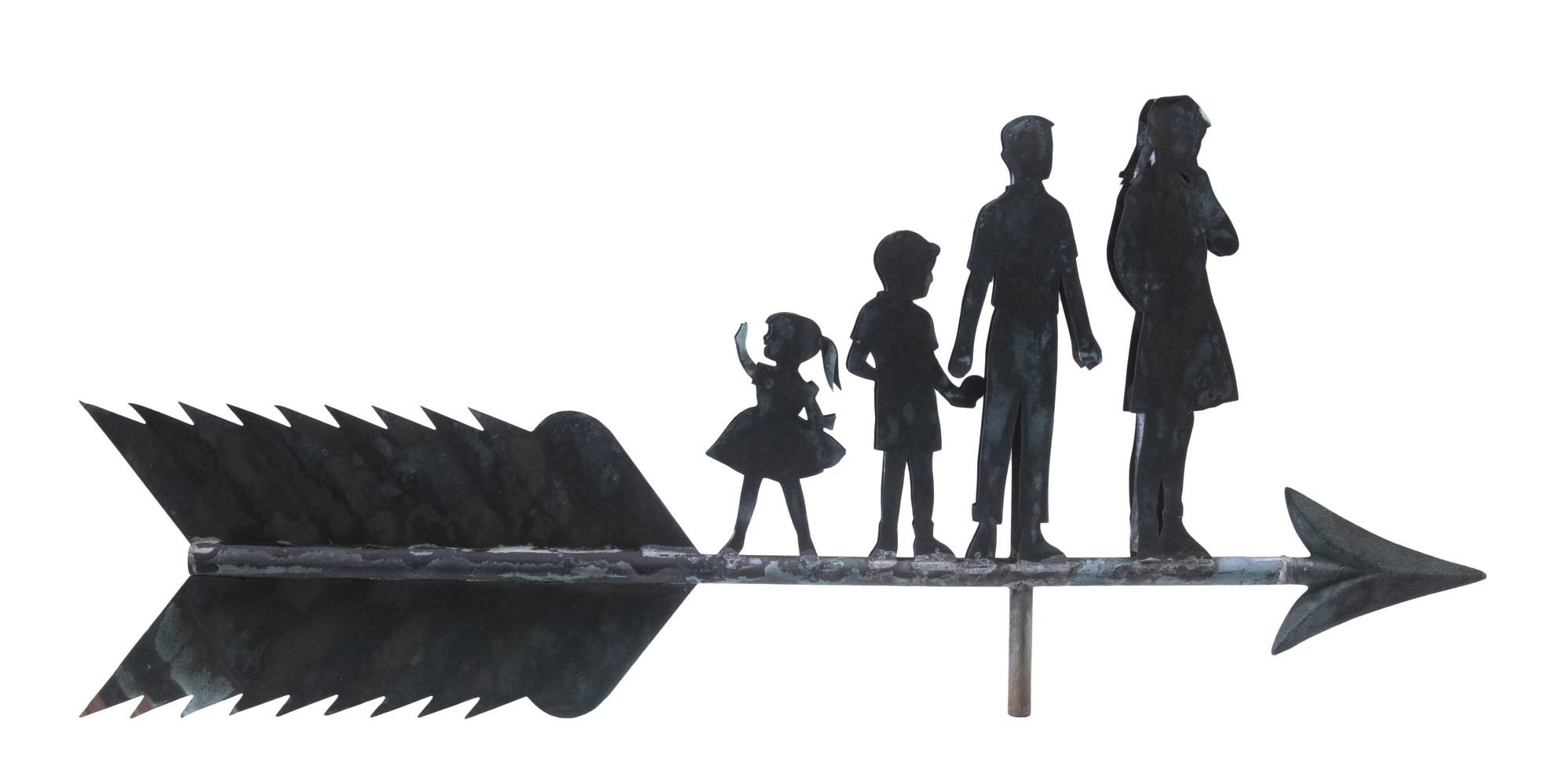 COPPER & ZINC FIGURAL WEATHERVANE