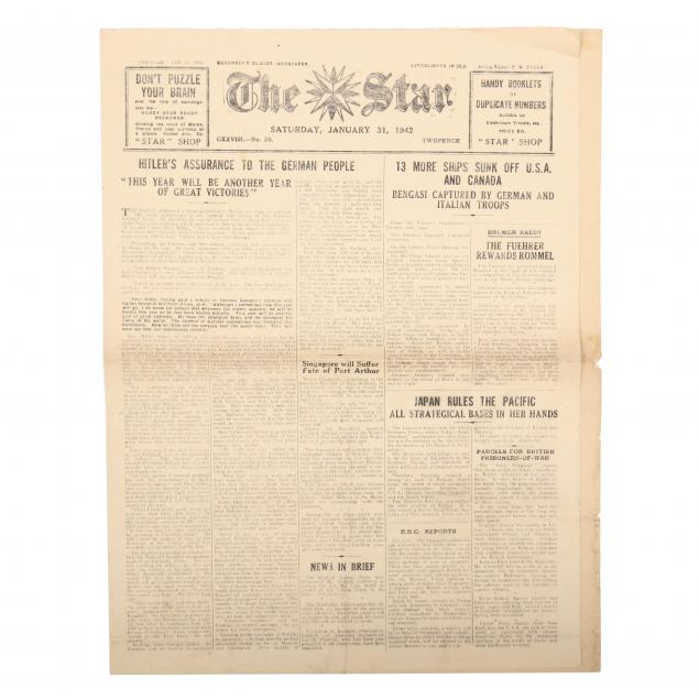 COPY OF GUERNSEY'S THE STAR