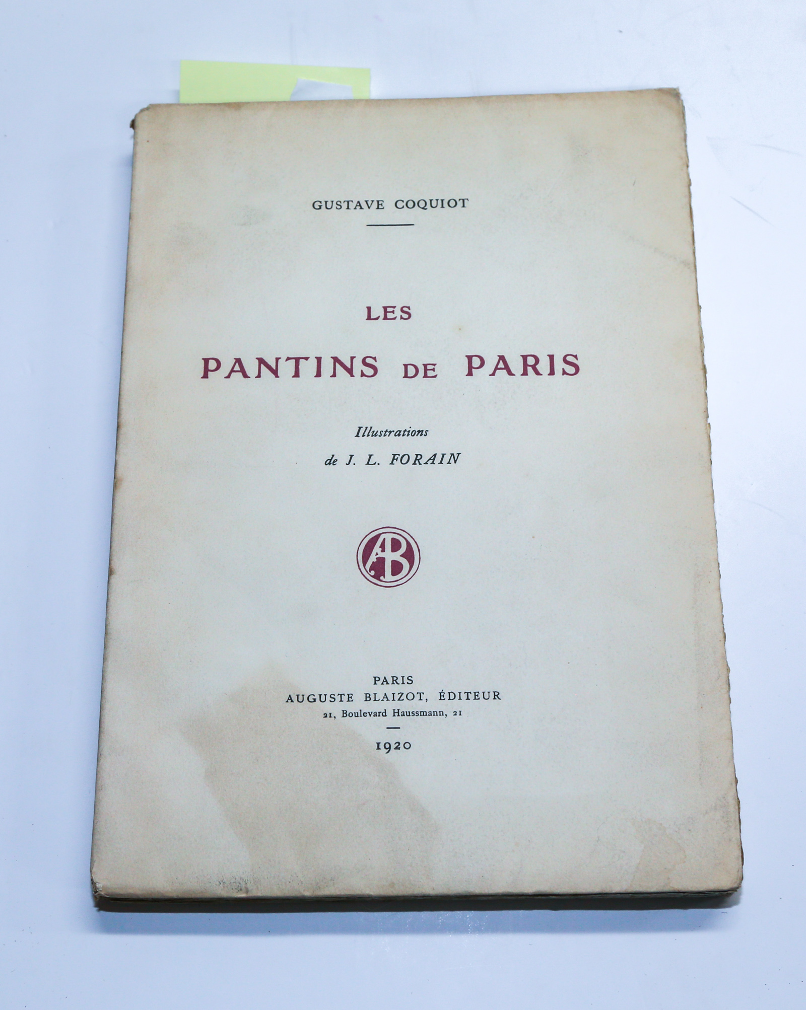 COQUIOT, PANTINS DE PARIS, FORAIN