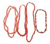 CORAL AND CORAL COLOR BEAD NEC