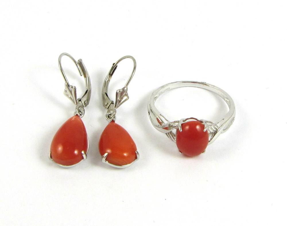 CORAL AND FOURTEEN KARAT GOLD