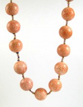 CORAL, FIRE AGATE AND YELLOW G