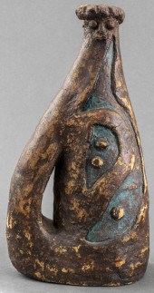 CORK COVERED DECORATED JUG FOR