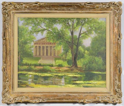 CORNELIUS HANKINS OIL ON BOARD