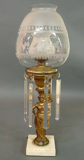 Cornelius metal oil lamp with a