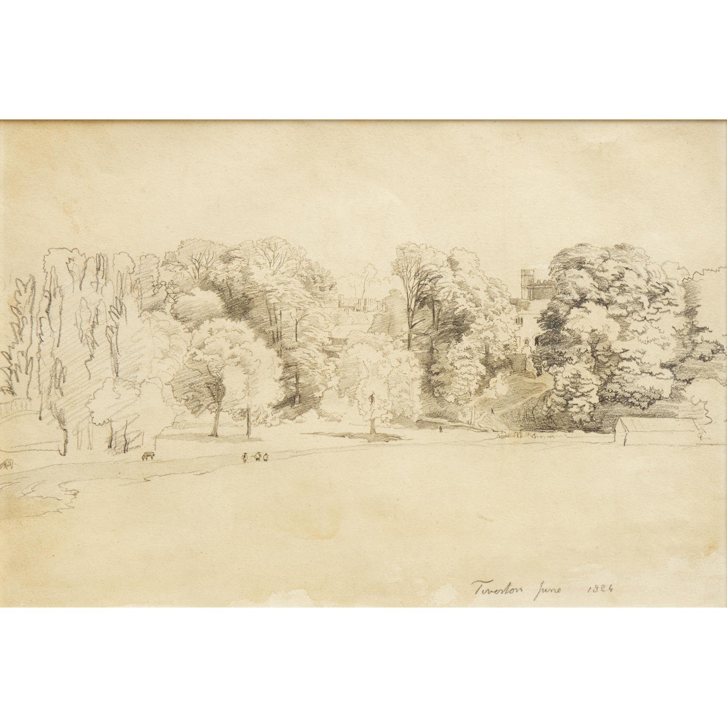 CORNELIUS VARLEY, PENCIL DRAWING,