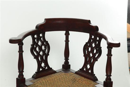 CORNER CHAIR.  American  20th