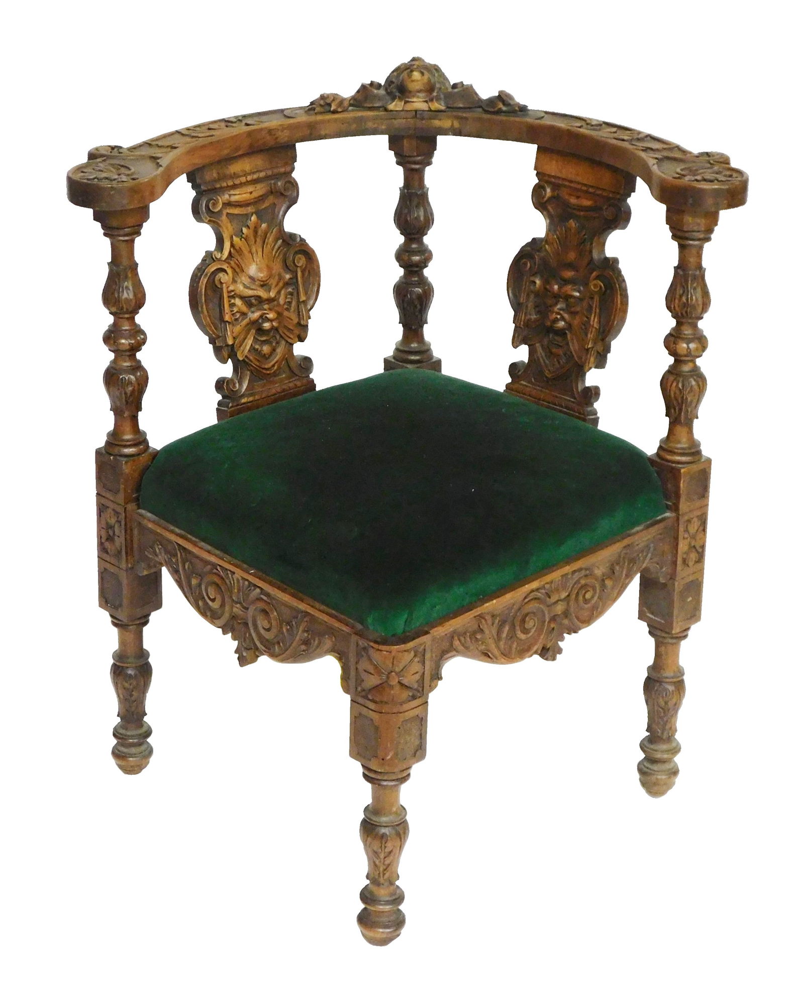 CORNER CHAIR, FRENCH, 19TH CENTURY,