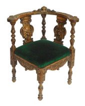 CORNER CHAIR, FRENCH, 19TH CEN