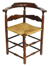 CORNER CHAIR, NEW ENGLAND, 18T