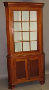 CORNER CUPBOARDca. 1830; in ch