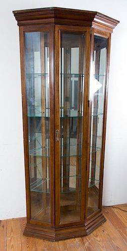 CORNER CURIO CABINETCorner curio