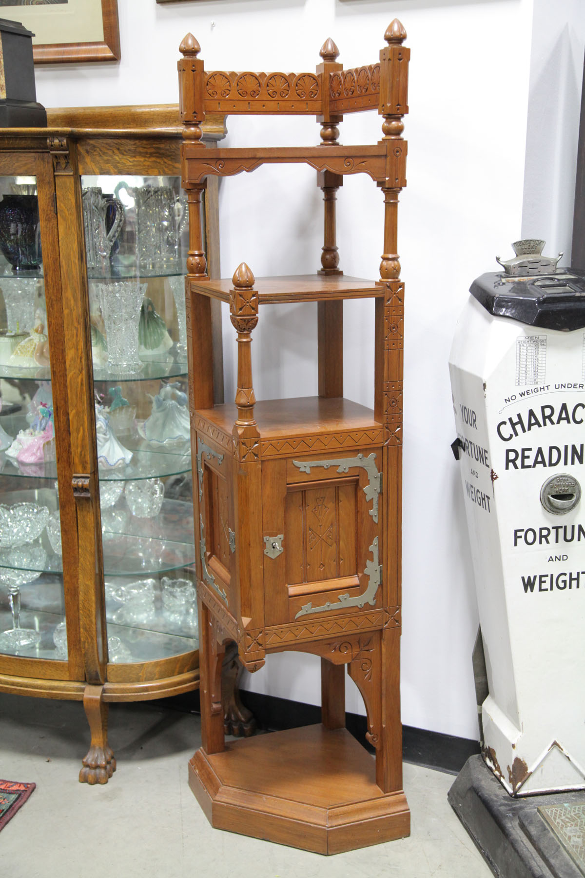 CORNER LIQUOR CABINET.  American 