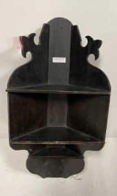 CORNER SHELF BLACK HANGING WOO