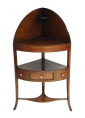 CORNER WASHSTAND, LATE 19TH C.