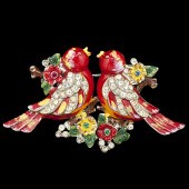 Coro Duette Brooch Signed Broo