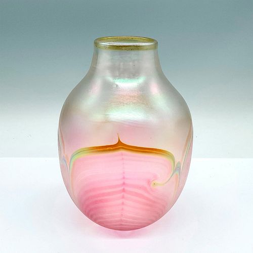 CORREIA ART GLASS PINK VASEA