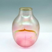 CORREIA ART GLASS PINK VASEA o
