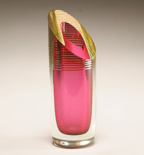 Correia glass cylinder vase with