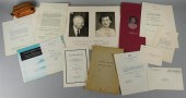 CORRESPONDENCE AND EPHEMERA RE