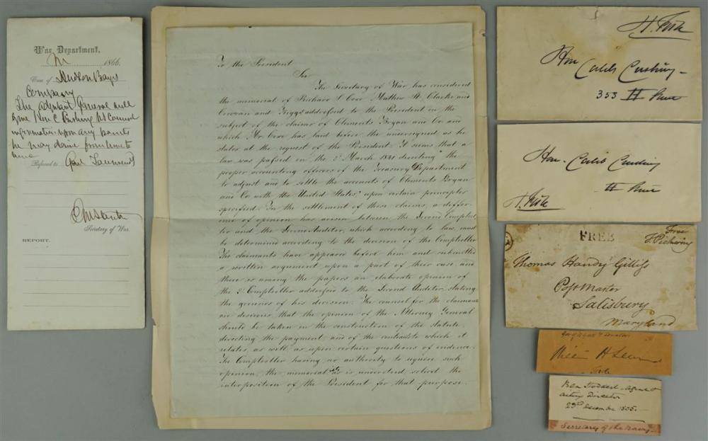 CORRESPONDENCE AND SIGNATURES OF
