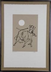 Corrida Lithograph On PaperDep