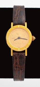 CORUM 1854 US 22K COIN LADIES