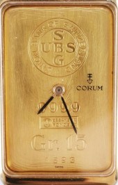 CORUM 18K GOLD INGOT WATCHCoru