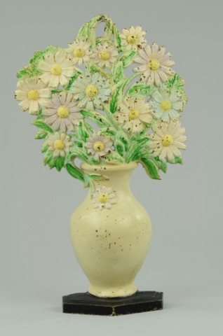 COSMOS IN VASE DOORSTOP Hubley #455
