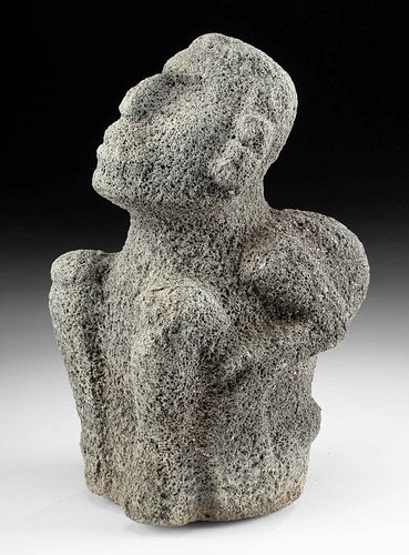 COSTA RICAN BASALT SEATED MALE
