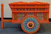 COSTA RICAN DECORATED CART, H: