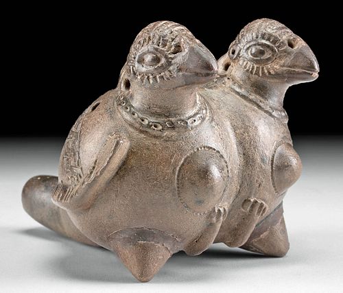 COSTA RICAN NICOYA POTTERY DOUBLE