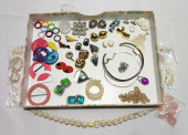 COSTUME AND SILVER JEWELRY LOT