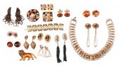 Costume earring, necklace and