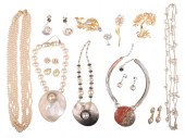Costume faux pearl jewelry gro