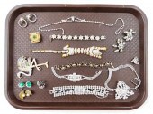 COSTUME JEWELRY: SIXTEEN PIECE