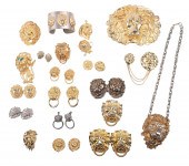 Costume Lion jewelry grouping