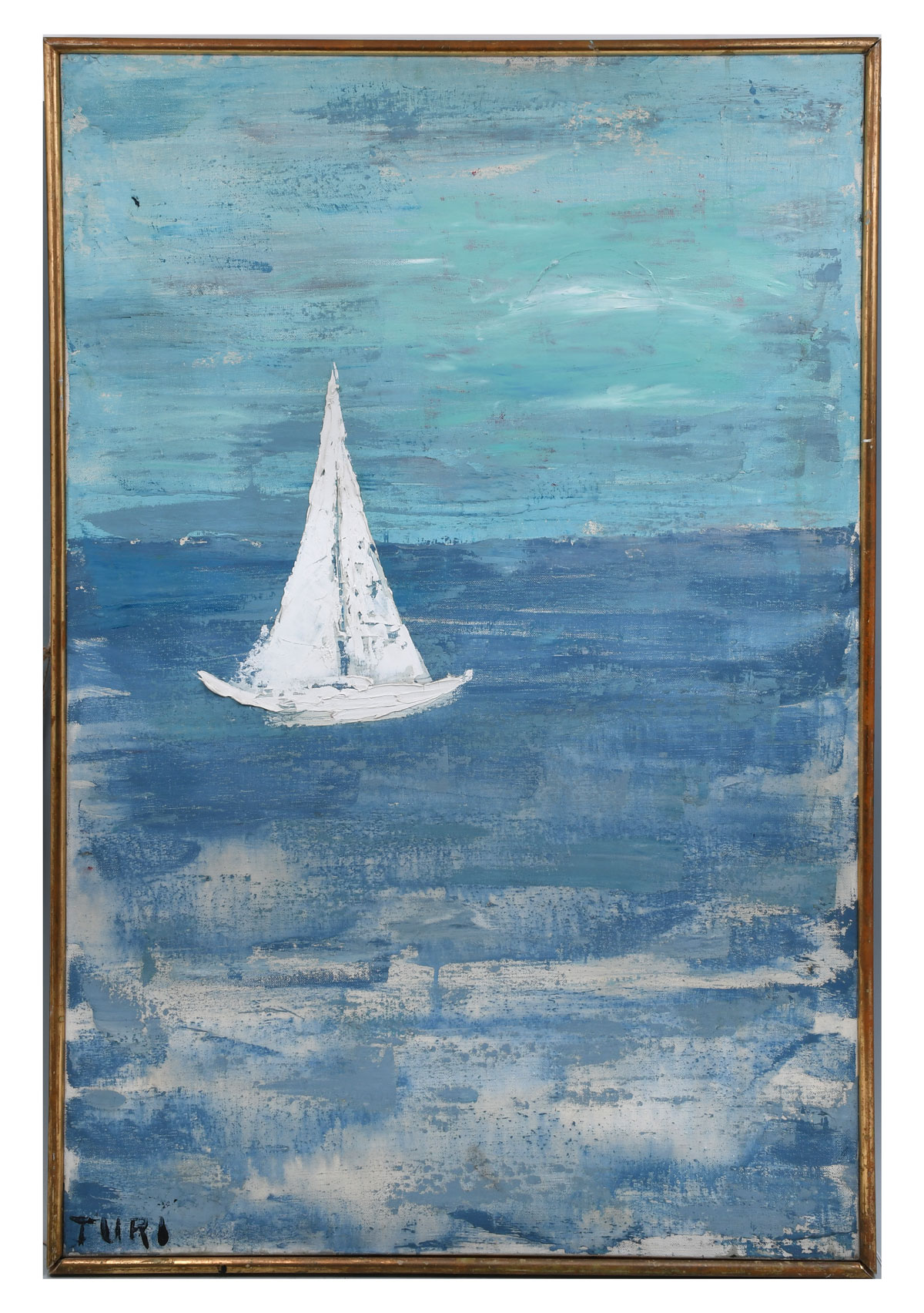 COTE D'AZURE PAINTING SIGNED