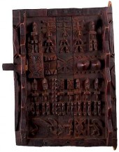 COTE D'IVOIRE CARVED GRANARY D