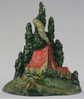 COTTAGE IN THE WOODS DOORSTOP
