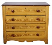 COTTAGE PINE DRESSER 19th c. f