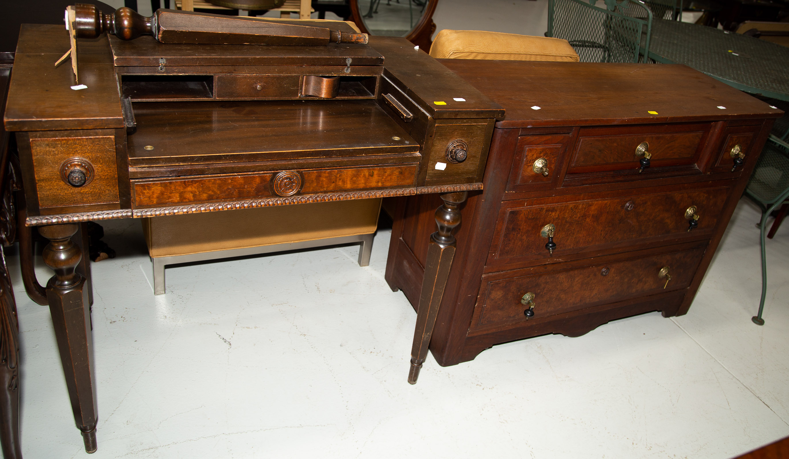 COTTAGE STYLE DRESSER & LADY'S DESK