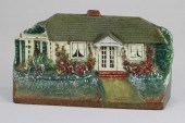 COTTAGE W/CURTAINS DOORSTOP Ma