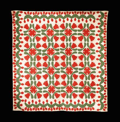 Cotton appliqued quilt   