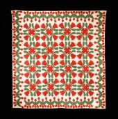 Cotton appliqued quilt    penn