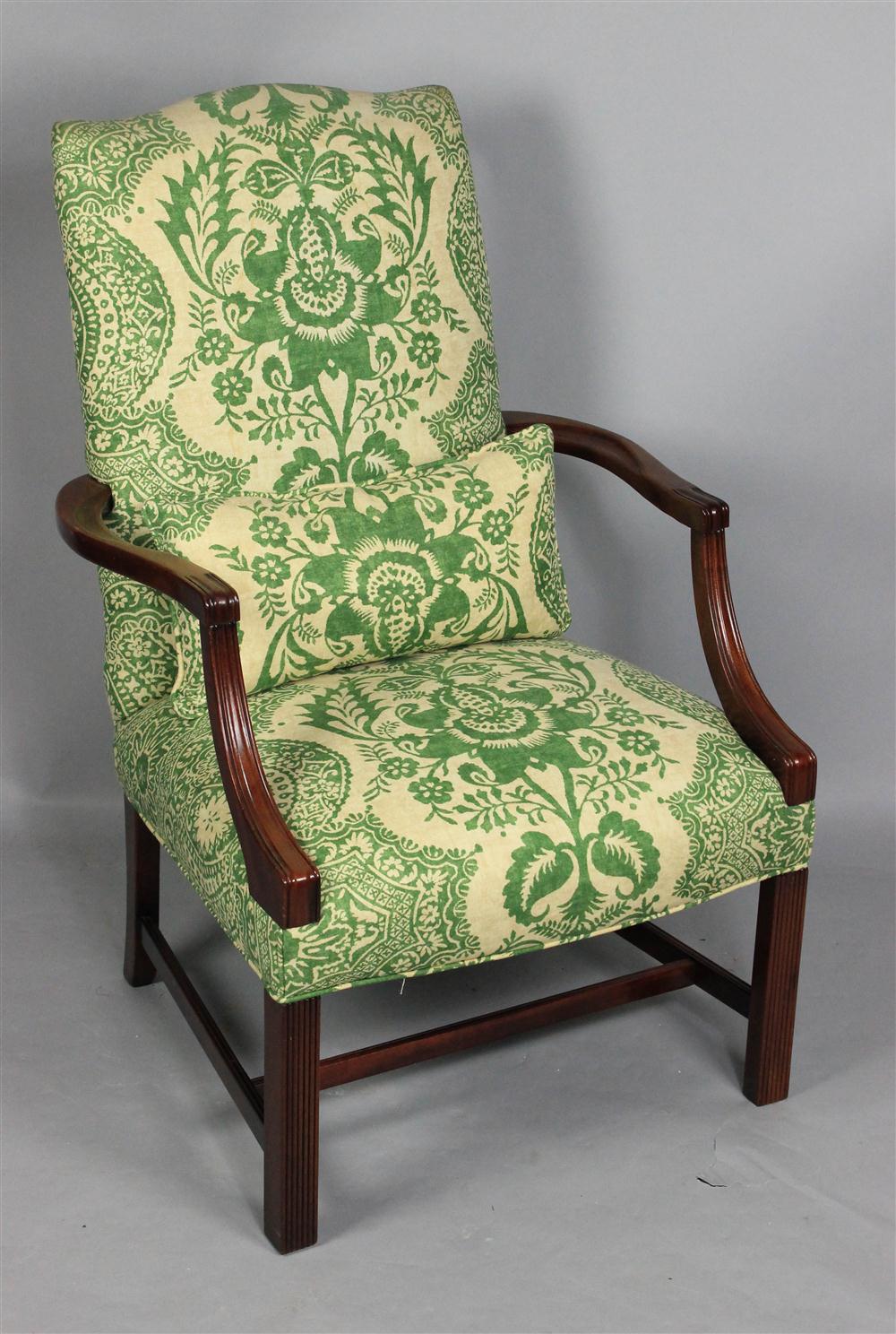COTTON DAMASK UPHOLSTERED