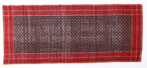 COTTON IKAT SHAWL, INDIA CHAMBA,