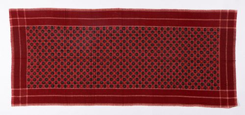 COTTON IKAT SHAWL, INDIA CHAMBA,
